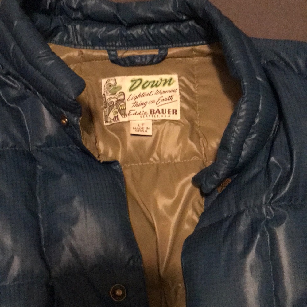 Eddie Bauer light puffer down coat